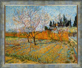"Orchard with Peach Trees in Blossom" №21317